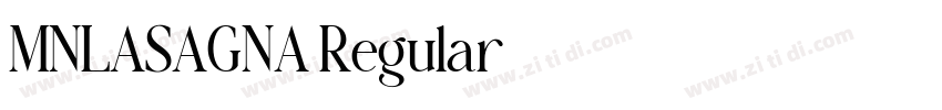 MNLASAGNA Regular字体转换